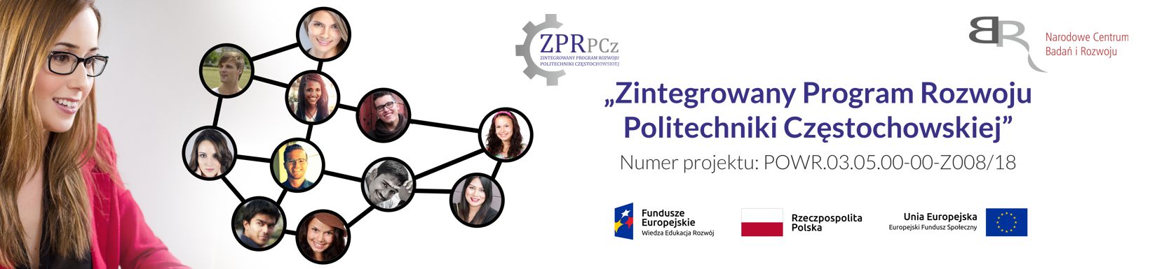 Baner "Zintegrowany Program Rozwoju Politechniki Częstochowskiej"