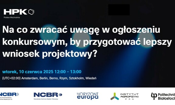 Szkolenie online pt.: „Na co zwracać uwagę w ogłoszeniu konkursowym, by przygotować lepszy wniosek projektowy?”