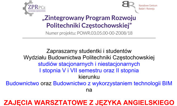 Rekrutacja na ZAJĘCIA WARSZTATOWE Z JĘZYKA ANGIELSKIEGO